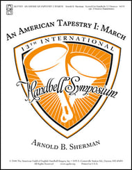 American Tapestry No. 1 March Handbell sheet music cover Thumbnail